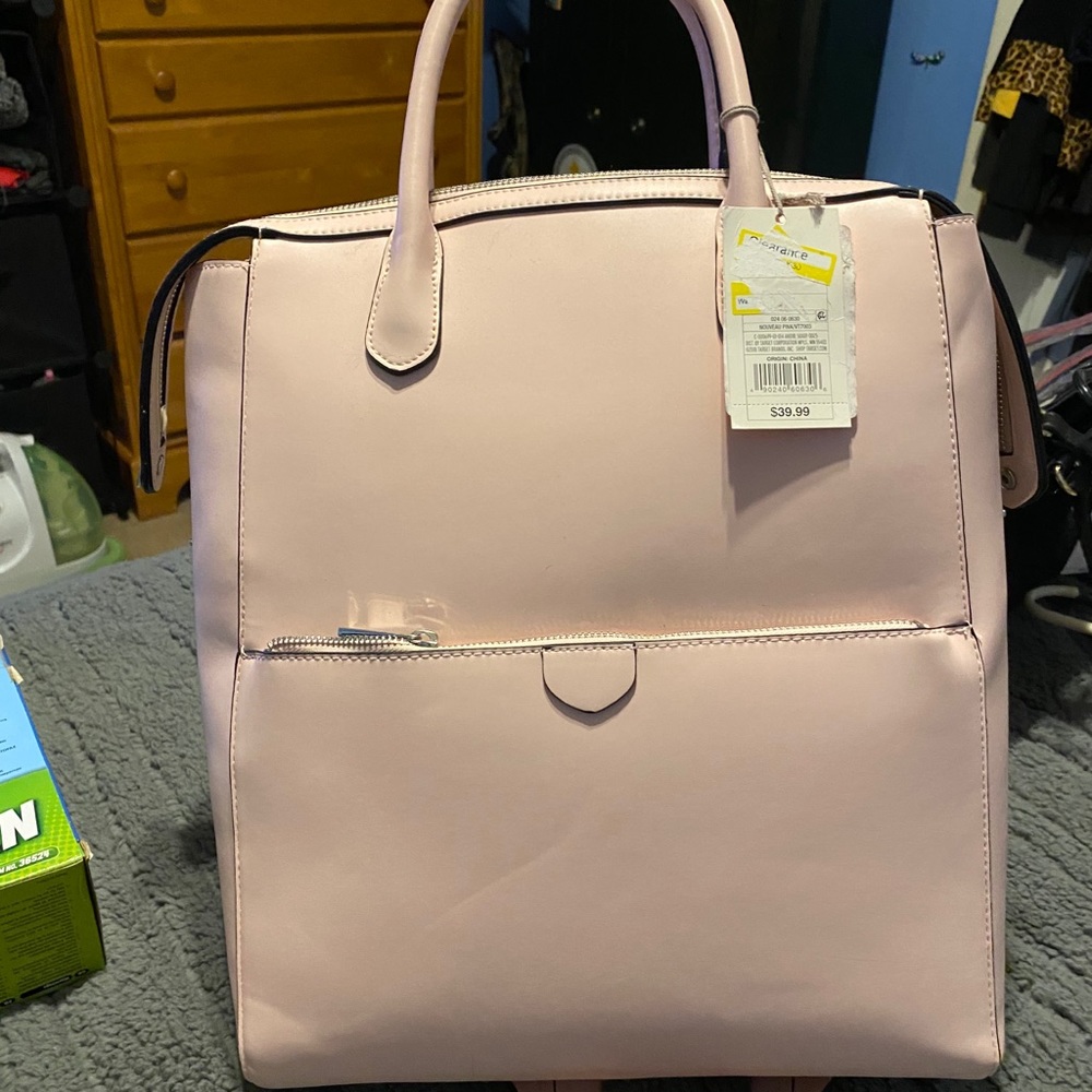 Pink backpack purse